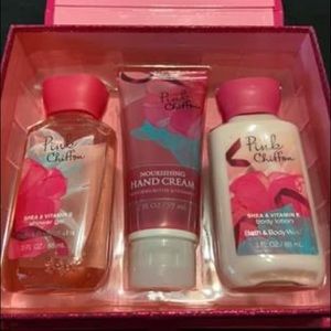 Pink Chiffon Bath and Body Works Gift Set NEW